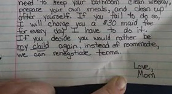 Un hijo de 13 años cree el mandamás y la mamá escribe una carta que da la vuelta al mundo