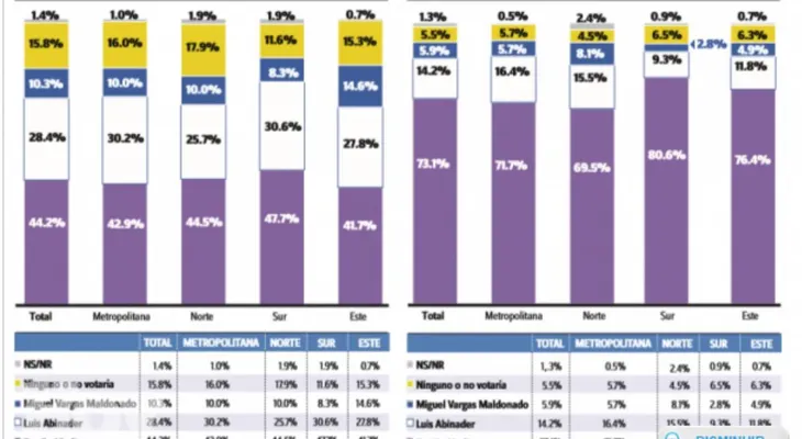 Gallup-Hoy: electores creen Danilo deber ser candidato PLD, y Abinader por el PRM