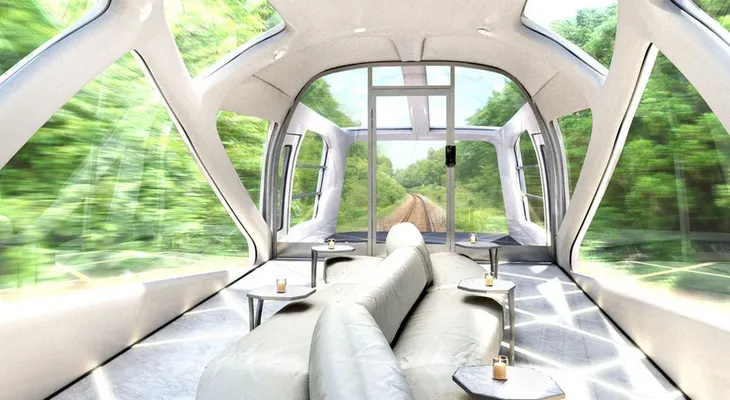 Parecido a una Ferrari diseñan el tren más lujoso del mundo 