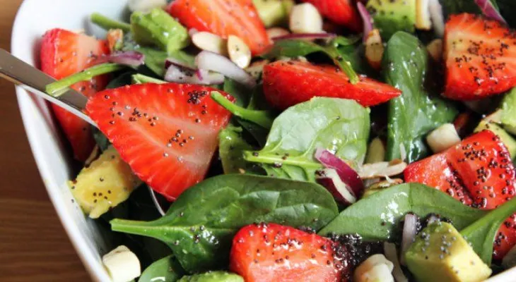 Receta Ecológica: Espinacas y aderezo de semillas de amapola 