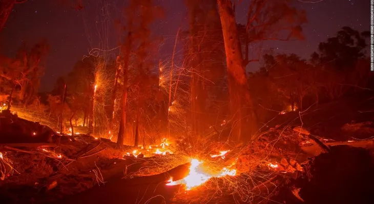 El incendio Thomas está a punto de convertirse en el más grande de la historia de California