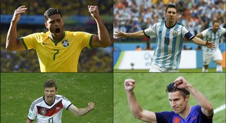Brasil-Alemania y Holanda-Argentina a las semifinales mundial 2014
