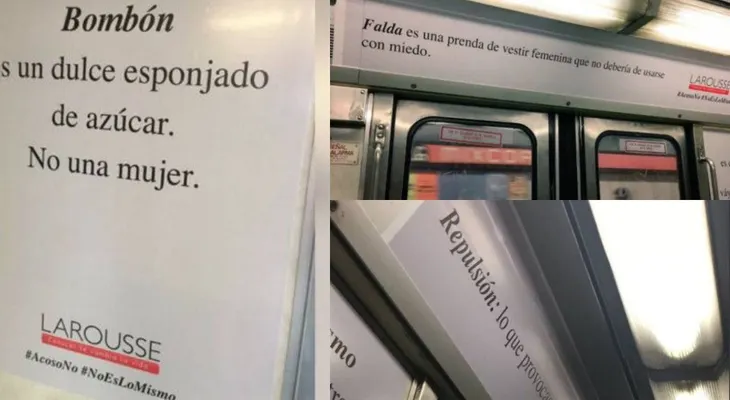 La ingeniosa campaña de Larousse contra el acoso en México