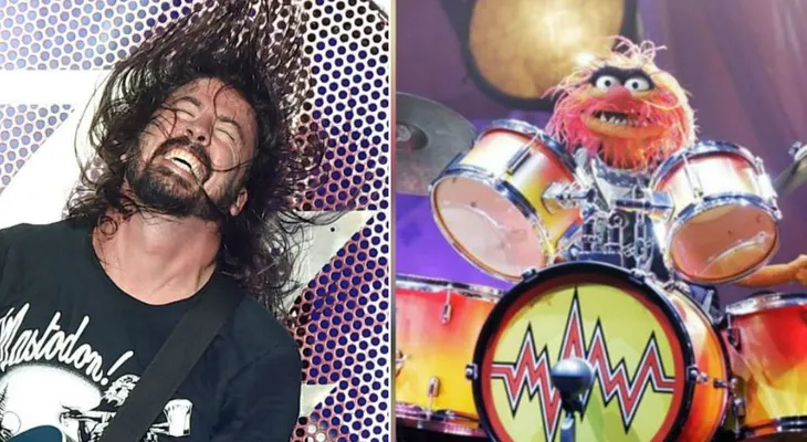 Dave Grohl se enfrenta a Animal de los Muppets en épica batalla de baterías