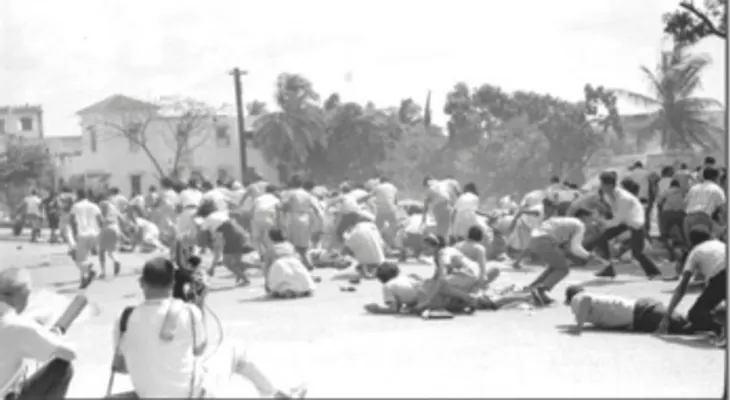 Recuerdan ametrallamiento de estudiantes frente al Palacio Nacional