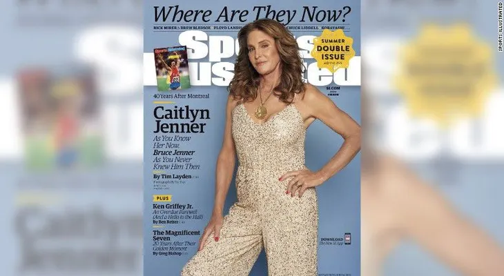 Caitlyn Jenner posa para portada de revista con su medalla de oro