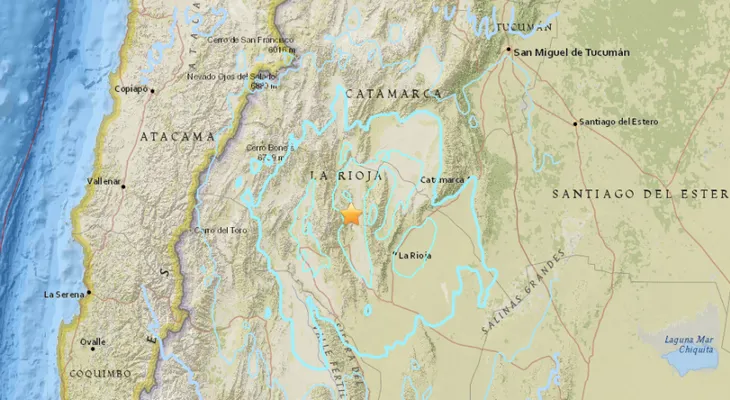 Argentina, sacudida por un sismo de magnitud 6.2