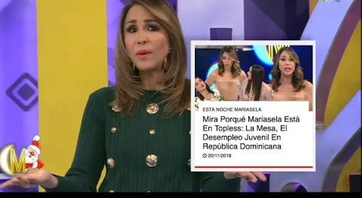  Mariasela Álvarez y por qué salió sin brasier en TV nacional
