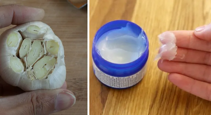 Ella puso vicks vaporub en 1 diente de ajo. Increible como no lo supe antes!