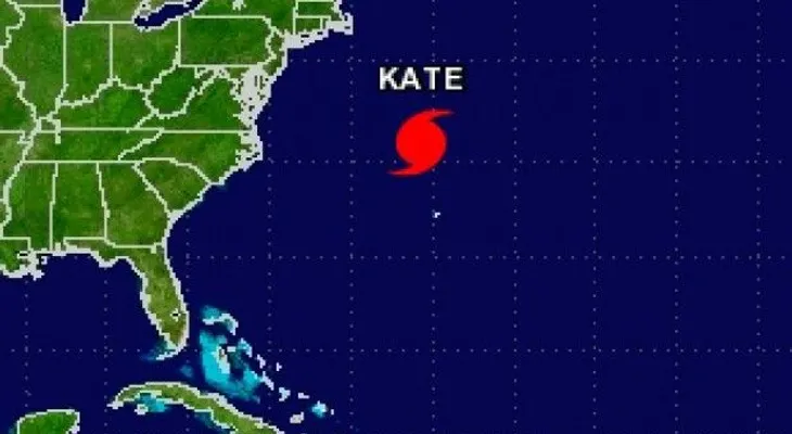El huracán Kate se forma en el Atlántico