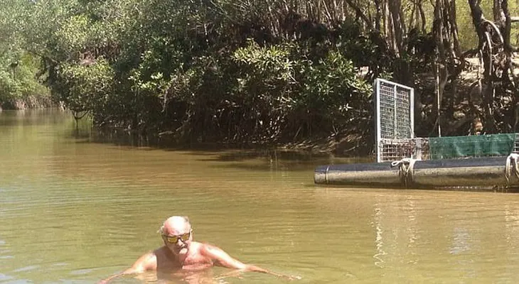 Un abuelo australiano se tomó esta foto para impresionar a los nietos, pero corrió un riesgo mortal