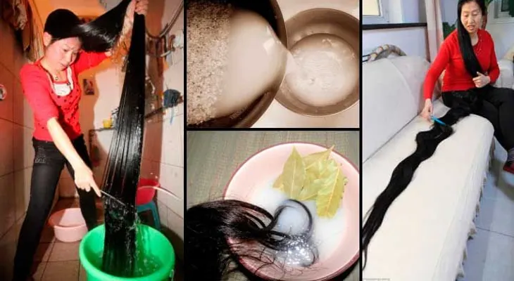 Esta madre china reveló la receta que usa para hacer crecer el pelo de ella y sus hijas sin control