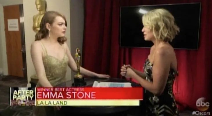 Qué dijo Emma Stone sobre el papelón en los Oscar 2017