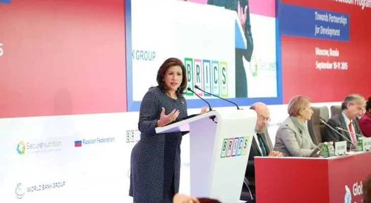 Margarita Cedeño llama en Rusia a alianza global para mejorar nutrición y alimentación