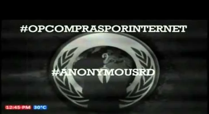 Anonymous RD amenaza a Aduanas por cobro impuestos a compras por internet