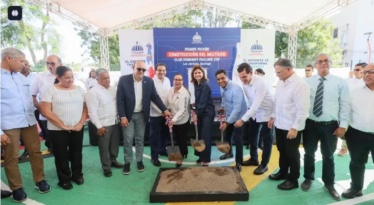 Raquel Peña encabeza actos para remozamiento instalaciones deportivas en Santiago