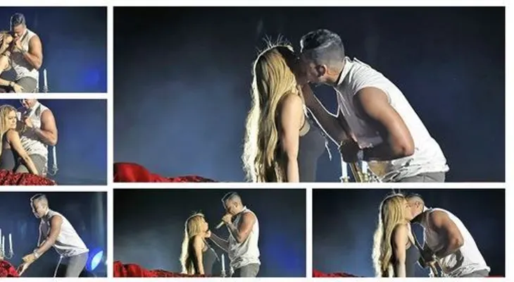 Caroline Aquino rechaza beso a Romeo Santos 