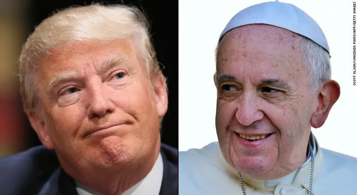 "Una persona que piensa en construir muros no es un cristiano", dice el papa sobre Trump