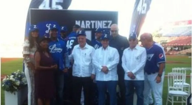 Licey retira el número 45 de Pedro Martínez