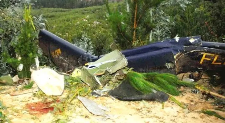 Un piloto en estado grave tras caerse su avioneta y hacer contacto con cable de alta tensión