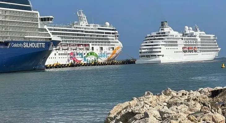 Puerto Plata recibe cuatro cruceros simultáneos con 16,714 pasajeros