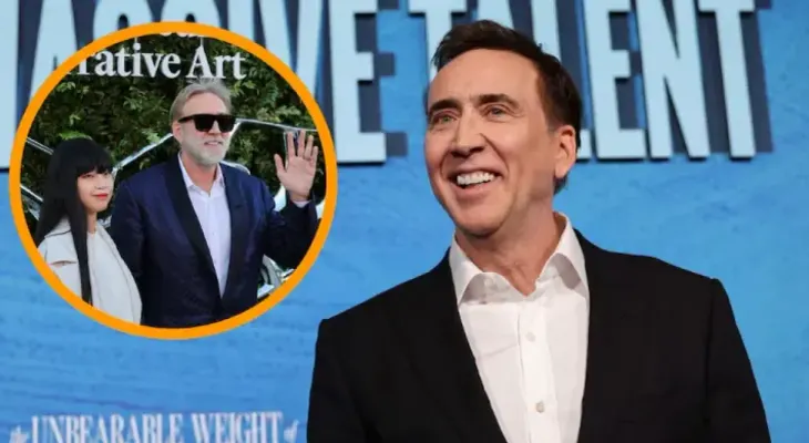 Nicolas Cage impacta con su nueva imagen en la apertura del Museo Lucas de Arte Narrativo en Los Ángeles