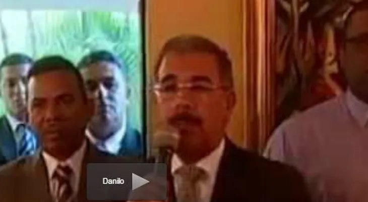 Danilo dice que no buscará la reelección (Video)