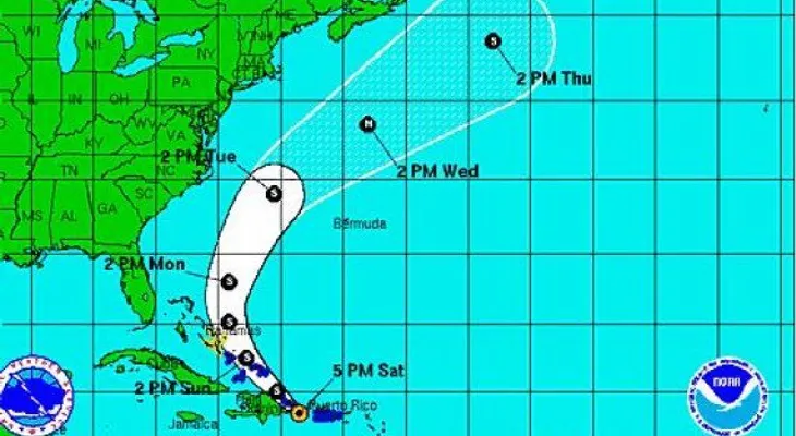 La tormenta Bertha entra al oriente de República Dominicana