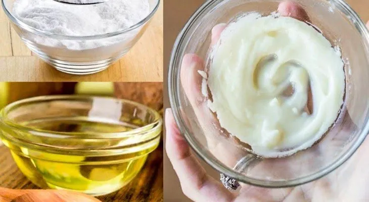 Exfoliante a base de aceite de coco y bicarbonato de sodio