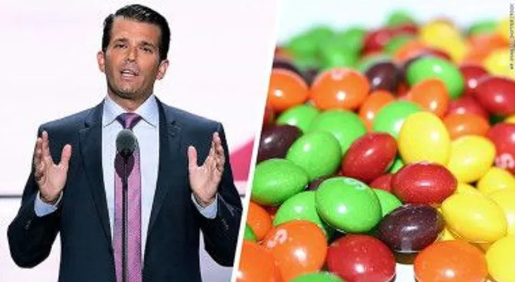 La inteligente respuesta de Skittles al polémico tuit de Donald Trump Jr.