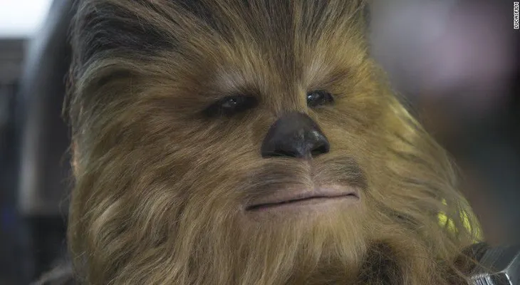 Esta mujer encontró el secreto de la felicidad con una máscara de Chewbacca