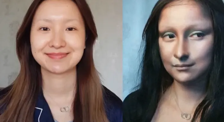 El resultado es espectaular: Youtuber imita a la Mona Lisa con maquillaje