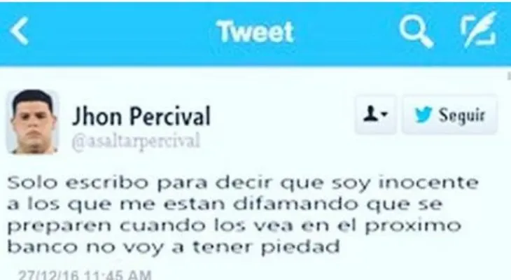 Jhon Emilio Percival Matos advierte que acabará con sus difamadores