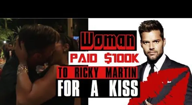 Una mujer da US$90 mil por besar a Ricky Martín (VIDEO)