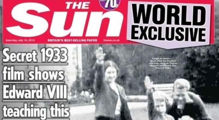 Las polémicas imágenes de la reina Isabel haciendo el saludo nazi