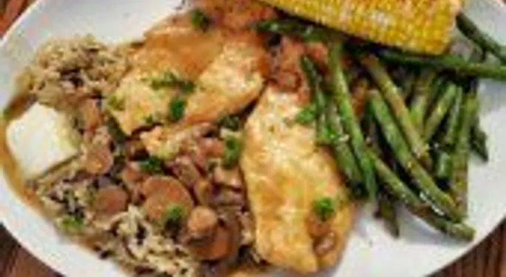 Prepara pollo y vegetales al balsámico