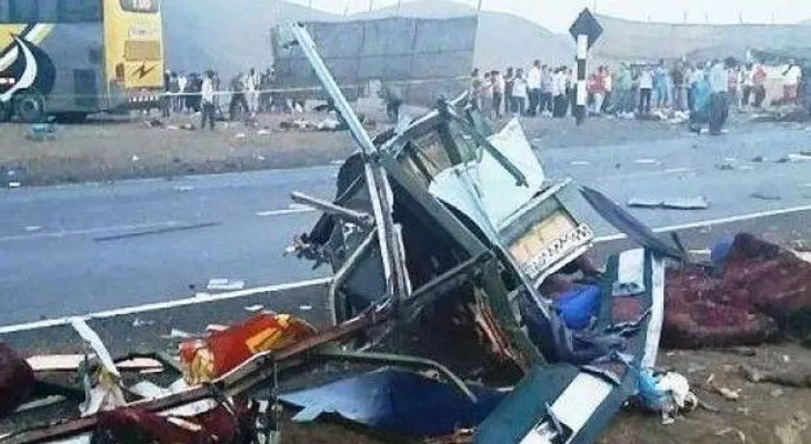 36 muertos y 70 heridos al chocar 4 vehículos en Perú