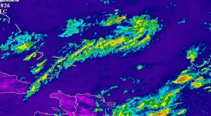 Indomet vigila zona de lluvias en el Atlántico y anuncia aguaceros para esta tarde