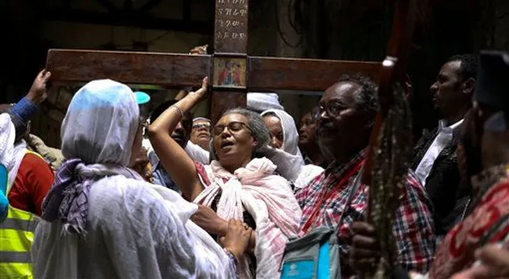 Cristianos observan Viernes Santo en Jerusalén 