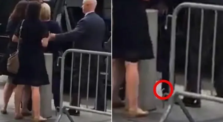 Hilary Clinton y el extraño objeto de metal que se le cayó cuanto tuvo el desmayo (VIDEO)
