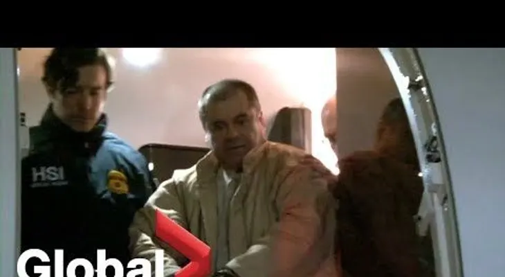 Video inédito de la extradición de El Chapo Guzmán, quien sería condenado a cadena perpetua en EEUU