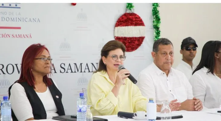 Vicepresidenta Raquel Peña dispone asistencia para afectados por lluvias en Samaná