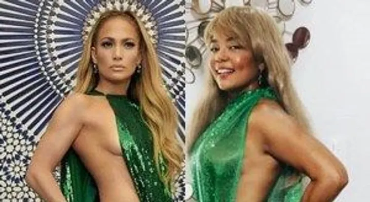 Cheddy García semiencuera a lo Jennifer López