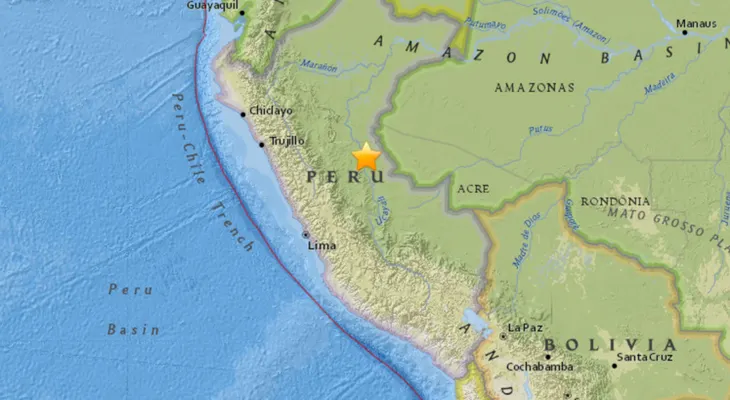 Sismo de magnitud 5,3 sacude el centro de Perú