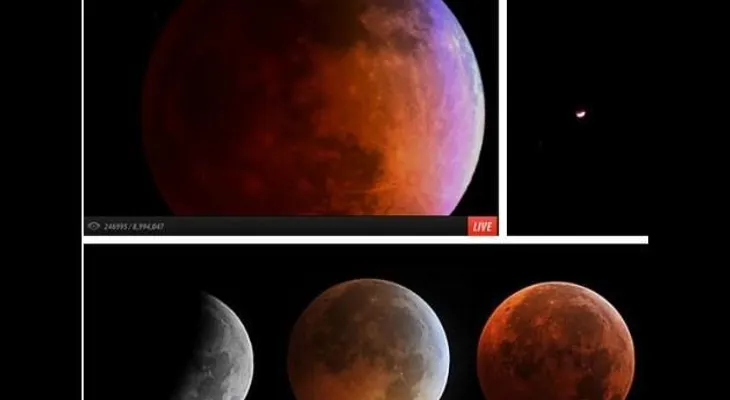 Asi se vio la luna roja en Mexico (Video)