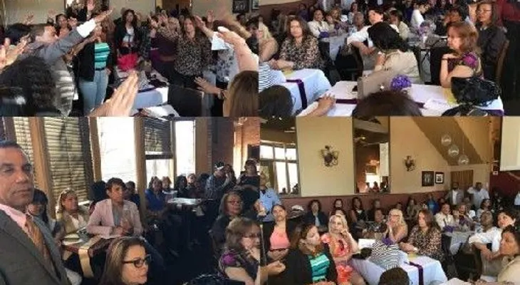 Yomare Polanco juramenta cientos de mujeres en NJ a favor reelección