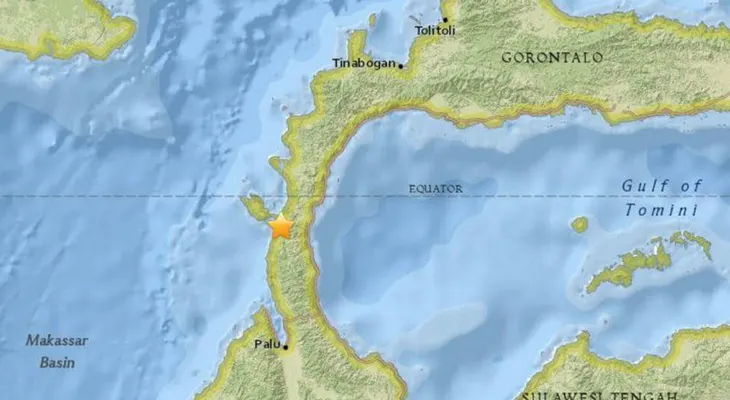  Un seísmo de 7,5 grados sacude la isla de Célebes, en el norte de Indonesia 