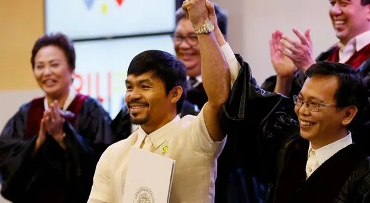 Pacquiao ingresa al Senado de su natal Filipinas