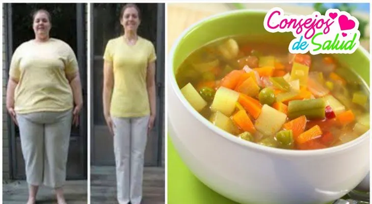 Una sopa milagrosa para perder más de 12 libras en 7 días con vegetales, frutas y carne