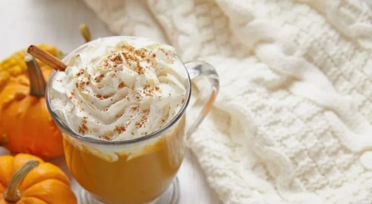 Rico y delicioso latte de auyama